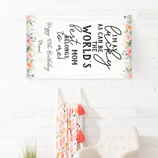 mondes meilleure mère bannière d'anniversaire 90e, (En situation)