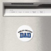 Mondes plus grand papa Magnet bleu (In Situ (Lave-vaisselle))