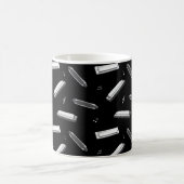 Mondharmonica Speler Mondorgel Muzieknoten Patroon Koffiemok (Center)