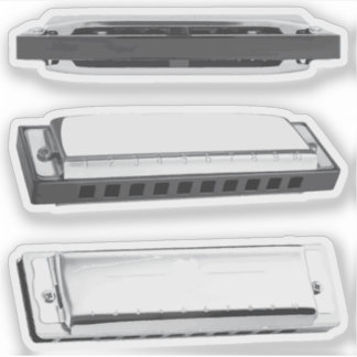 Mondharmonica Sticker Set