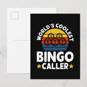 Mondiaal Beste Bingo Oproeper Uitnodiging Briefkaart
