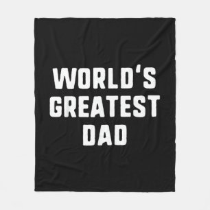 Mondiaal Beste Papa Grappige Familie Fleece Deken
