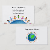 Mondiale Kinderen, Visitekaartje (Voorkant / Achterkant)