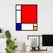 Mondriaan 1 poster (Thuiskantoor)