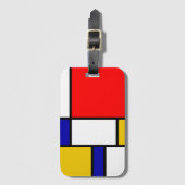 Mondriaan 2 bagagelabel (Voorkant (verticaal))
