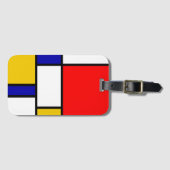 Mondriaan 2 bagagelabel (Voorkant (horizontaal))