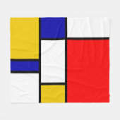 Mondriaan 2 fleece deken (Voorkant (Horizontaal))