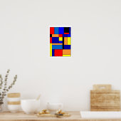 Mondriaan #2 poster (Keuken)