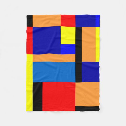 Mondriaan #35 fleece deken (Voorkant)