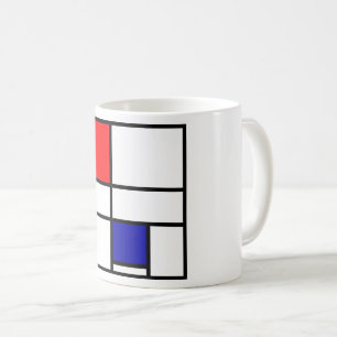 Mondriaan 3 koffiemok