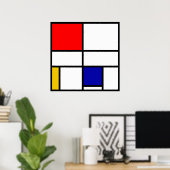 Mondriaan 3 poster (Thuiskantoor)