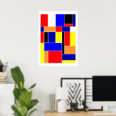 Mondriaan #48 poster (Thuiskantoor)