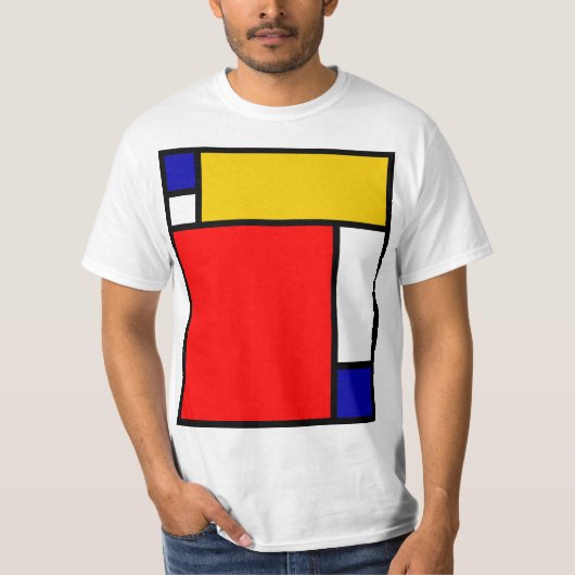 Mondriaan 4 t-shirt (Voorkant)