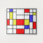 Mondriaan #58 Large Wandkleed (Voorkant (horizontaal))