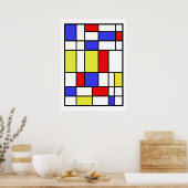 Mondriaan #59 poster (Keuken)