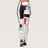 Mondriaan Abstracte kunst Leggings (Achterkant)