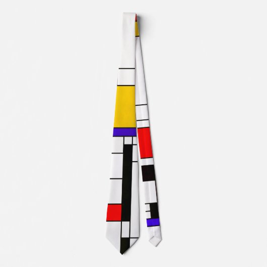 Mondriaan Abstracte kunst Stropdas (Voorkant)