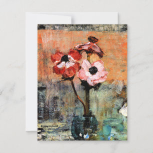 Mondriaan - Anemones in a Vase Kaart