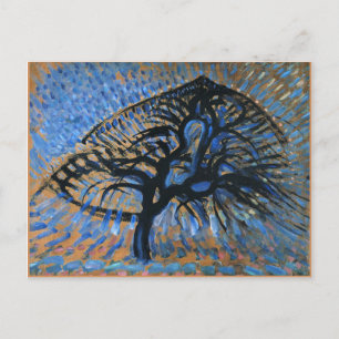 Mondriaan - Apple Tree, pointillist versie, Briefkaart