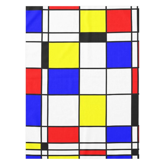 Mondriaan Art Modern Abstract Tafelkleed (Voorkant)