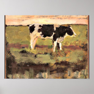 Mondriaan - Black and White Heifer, 1904, Poster