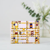Mondriaan - Broadway Boogie Woogie Briefkaart (Staand voorkant)