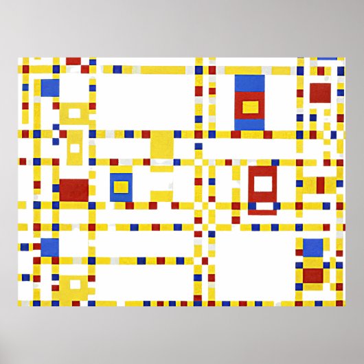 Mondriaan - Broadway Boogie Woogie Poster (Voorkant)