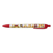 Mondriaan - Broadway Boogie Woogie Zwarte Inkt Pen (Bodem)