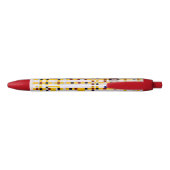 Mondriaan - Broadway Boogie Woogie Zwarte Inkt Pen (Achterkant)