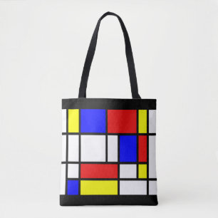Mondriaan - Colors Canvas tas