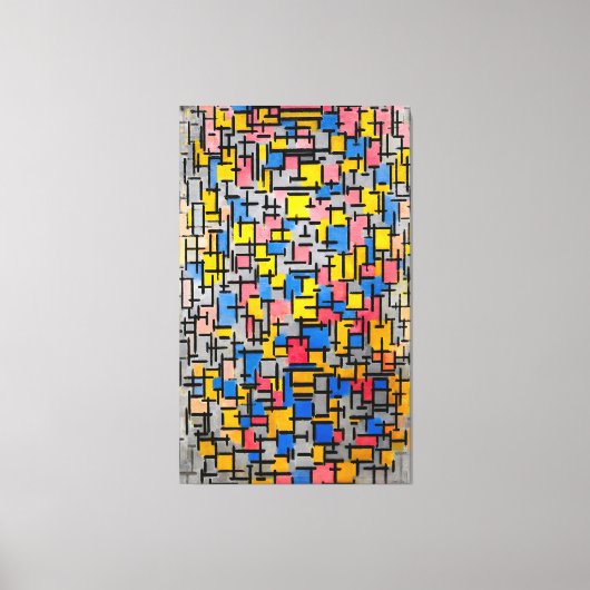 MONDRIAAN - COMPOSITIE (COMPOSITIE) - 1916 - CANVAS AFDRUK (Voorkant)