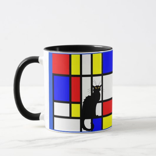 Mondriaan - Compositie II - Kunst Mok (Links)