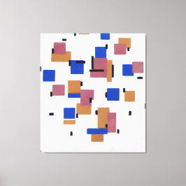 MONDRIAAN - COMPOSITIE IN KLEUR B - 1917 - CANVAS AFDRUK