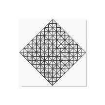 MONDRIAAN - COMPOSITIE MET RASTER 3: LOZENGE - 191