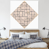 MONDRIAAN - COMPOSITIE MET RASTER 4: LOZENGE - 191 CANVAS AFDRUK (Insitu (Slaapkamer))