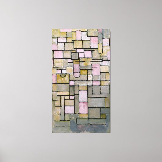 MONDRIAAN - COMPOSITIE Nr. III COMPOSITIEF 8 - 191 Canvas Afdruk (Voorkant)