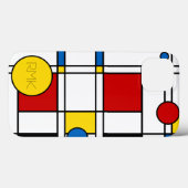 Mondriaan geïnspireerd neo-plasticisme Abstract Case-Mate iPhone Case (Achterkant (horizontaal))