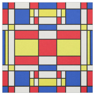 Mondriaan geïnspireerde geometrische vormgeving A Stof