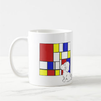 Mondriaan Geïnspireerde Kamille Koffiemok
