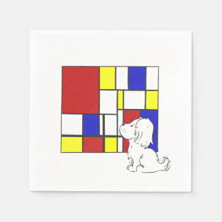 Mondriaan Geïnspireerde Kamille Servet