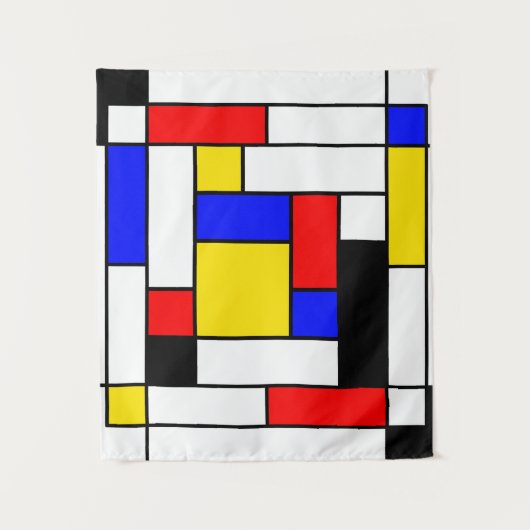 Mondriaan Geometric Art 2 Wandkleed (Voorkant)