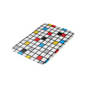 Mondriaan Geometric Minimalist Comopsition Modern Badmat (Gekanteld)