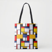 Mondriaan Geometric Minimalist Comopsition Modern Draagtas (Voorkant)
