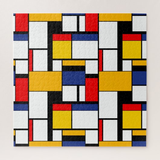 Mondriaan Geometric Minimalist Comopsition Modern Legpuzzel (Verticaal)