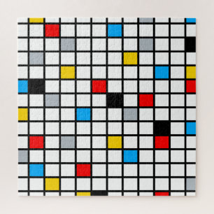 Mondriaan Geometric Minimalist Comopsition Modern Legpuzzel