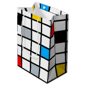 Mondriaan Geometric Minimalist Comopsition Modern Medium Cadeauzakje (Achterkant Gekanteld)