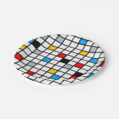 Mondriaan Geometric Minimalist Comopsition Modern Papieren Bordje (Gekanteld)