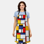 Mondriaan Geometric Minimalist Comopsition Modern Schort (Gedragen)