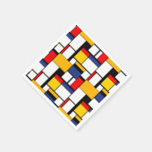 Mondriaan Geometric Minimalist Comopsition Modern Servet (Hoek)
