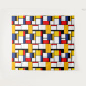 Mondriaan Geometric Minimalist Comopsition Modern Wandkleed (Voorkant (horizontaal))